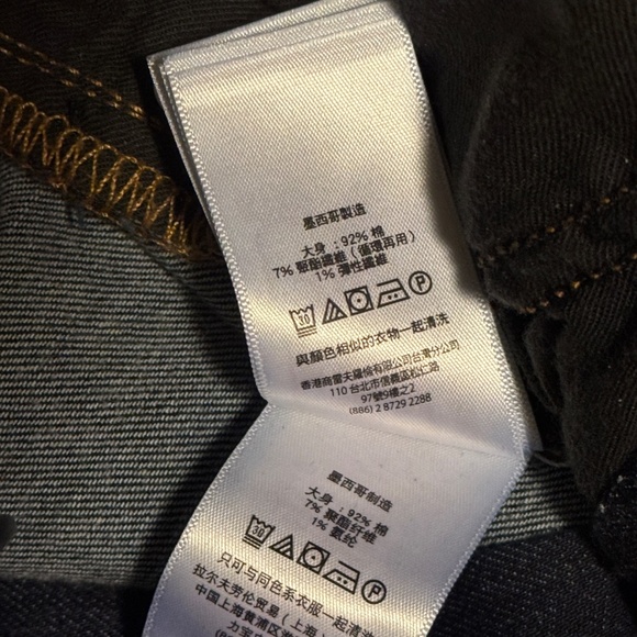 Ralph Lauren Dark Blue Denim Jeans High Waist Straight Leg Sz. 8 - Picture 16 of 16